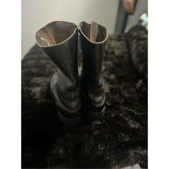 VTG Heereseigentum Steinkogler Black Military Boots Men\'s EU 41 8  1982